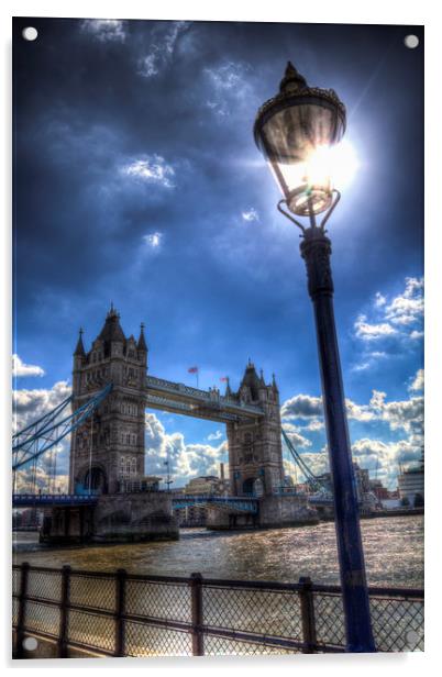 Tower Bridge View Acrylic by David Pyatt