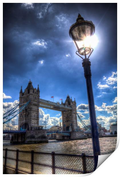 Tower Bridge View Print by David Pyatt