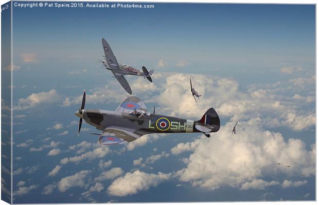  Spitfire - 'Tally Ho' Canvas Print by Pat Speirs