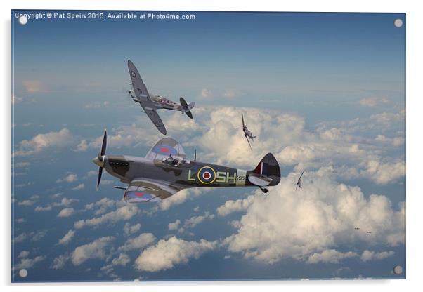  Spitfire - 'Tally Ho' Acrylic by Pat Speirs