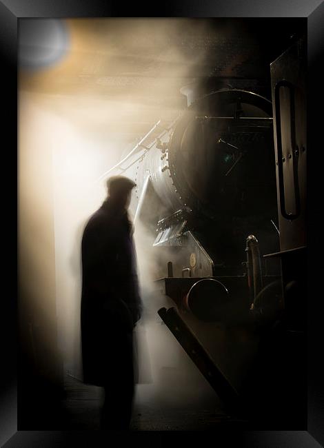 Ghostly Engineman Framed Print by Daniel Wigg