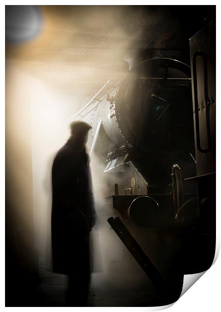 Ghostly Engineman Print by Daniel Wigg