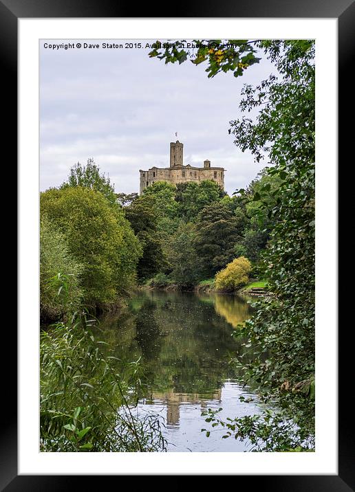  Warkworth Reflections. Framed Mounted Print by Dave Staton