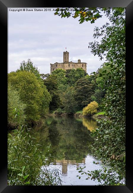  Warkworth Reflections. Framed Print by Dave Staton
