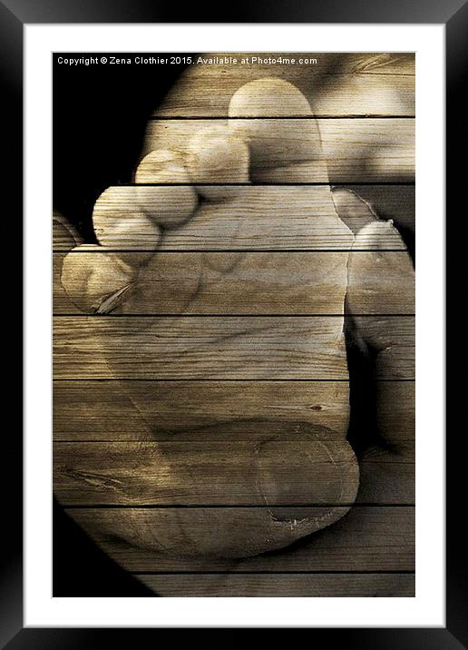 Baby Steps Framed Mounted Print by Zena Clothier