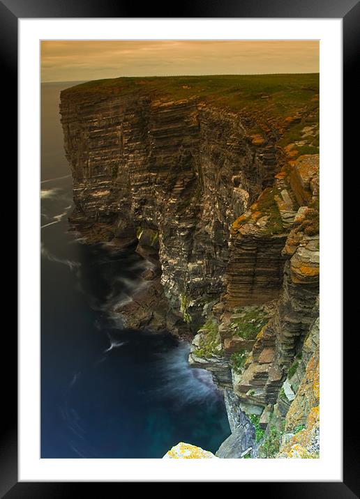 Marwick Head, Orkney, Scotland Framed Mounted Print by Gabor Pozsgai