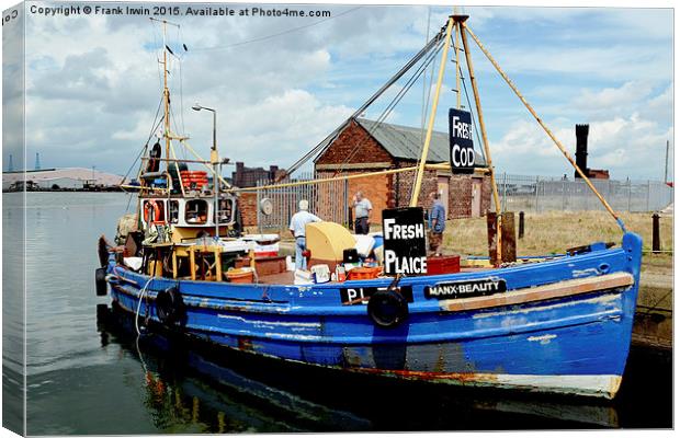  Selling catch to locals Canvas Print by Frank Irwin