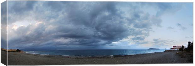 Gerani storm panorama Canvas Print by Antony McAulay