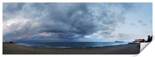 Gerani storm panorama Print by Antony McAulay