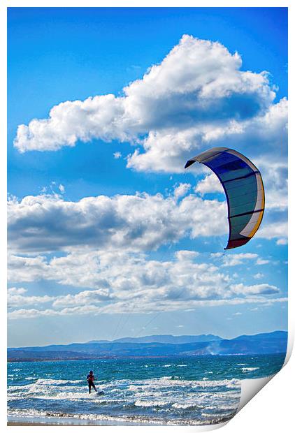 Kitesurfer Print by Antony McAulay