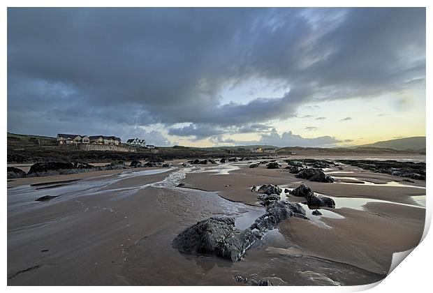  Early morning at Croyde Bay Print by Dave Wilkinson North Devon Ph