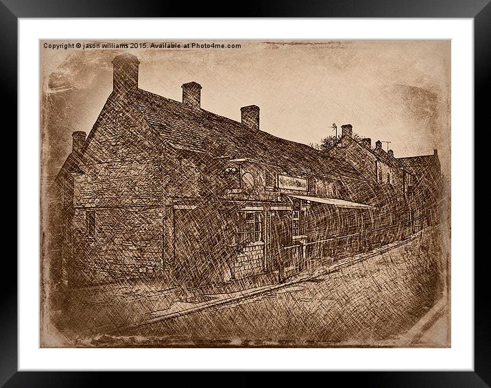 The Hollow Bottom. 'Old Sketch'  Framed Mounted Print by Jason Williams