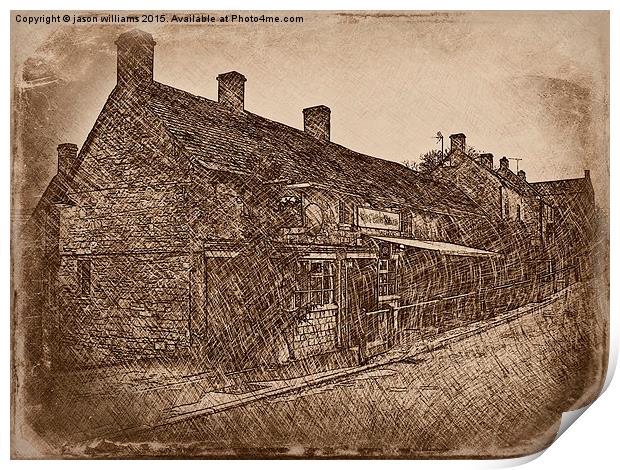 The Hollow Bottom. 'Old Sketch'  Print by Jason Williams