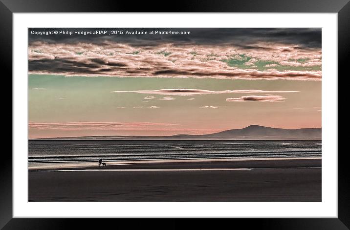 Evening Light , Lossiemouth Bay  Framed Mounted Print by Philip Hodges aFIAP ,