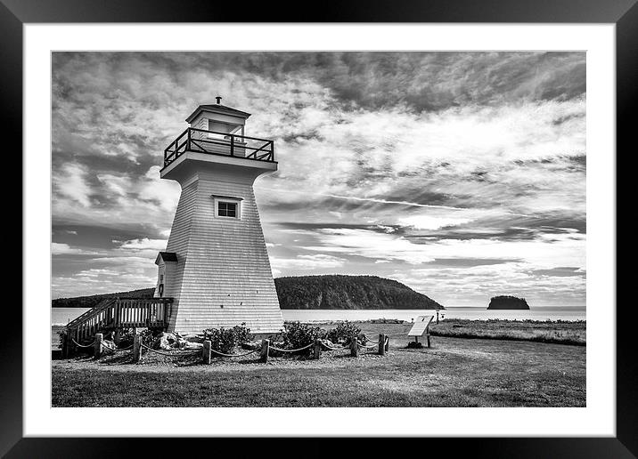  Five Islands Lighthouse, Parrsboro, Nova Scotia,  Framed Mounted Print by Mark Llewellyn