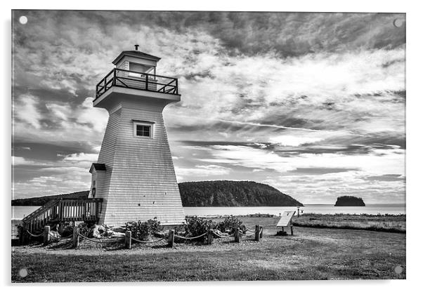  Five Islands Lighthouse, Parrsboro, Nova Scotia,  Acrylic by Mark Llewellyn