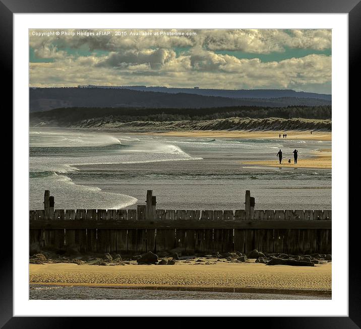 Lossiemouth Beach  Framed Mounted Print by Philip Hodges aFIAP ,