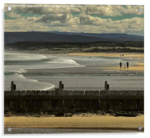 Lossiemouth Beach  Acrylic by Philip Hodges aFIAP ,