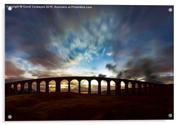  The Iconic Ribblehead Viaduct Acrylic by Sandi-Cockayne ADPS