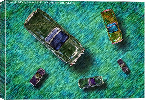  Cars Canvas Print by Perry Johnson