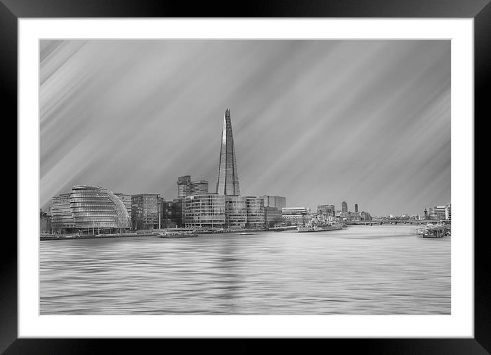 London Shard Art Framed Mounted Print by Clive Eariss