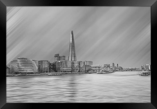 London Shard Art Framed Print by Clive Eariss