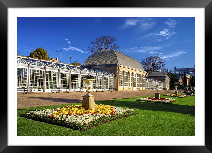  Sheffield Botanical Gardens and Pavilions Framed Mounted Print by Darren Galpin