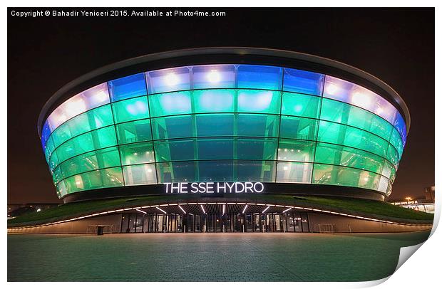  The Hydro Arena Print by Bahadir Yeniceri