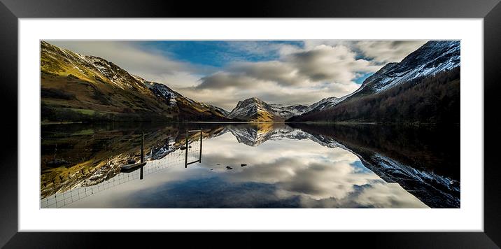  Buttermere, Cumbria Panoramic Framed Mounted Print by Dave Hudspeth Landscape Photography