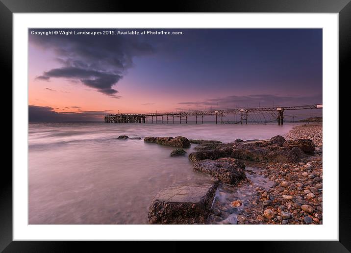 Totland Pier Framed Mounted Print by Wight Landscapes