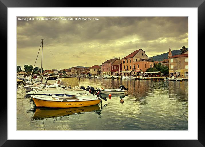  rent A boat  Framed Mounted Print by Rob Hawkins