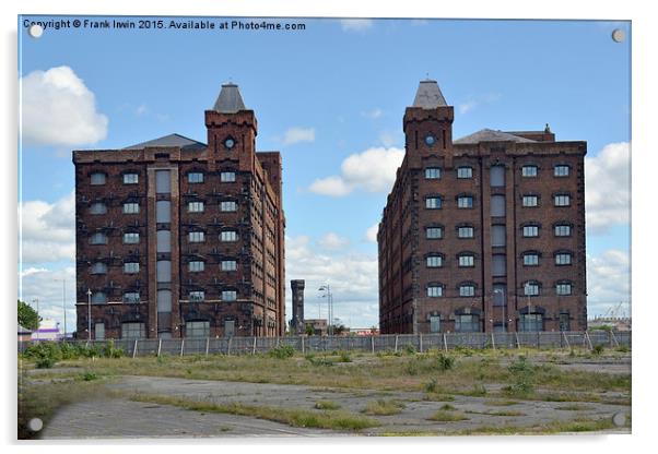  Birkenhead’s Old “flour Mills” Acrylic by Frank Irwin