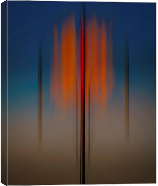 Abstract colour slashes Canvas Print by Leighton Collins
