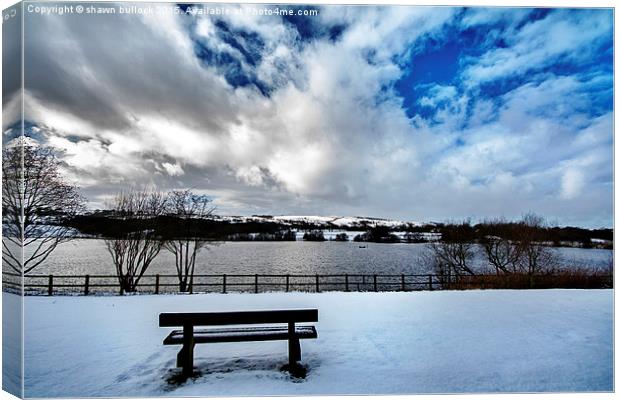  Titersworth Resivour to cold to sit brrrrr Canvas Print by shawn bullock