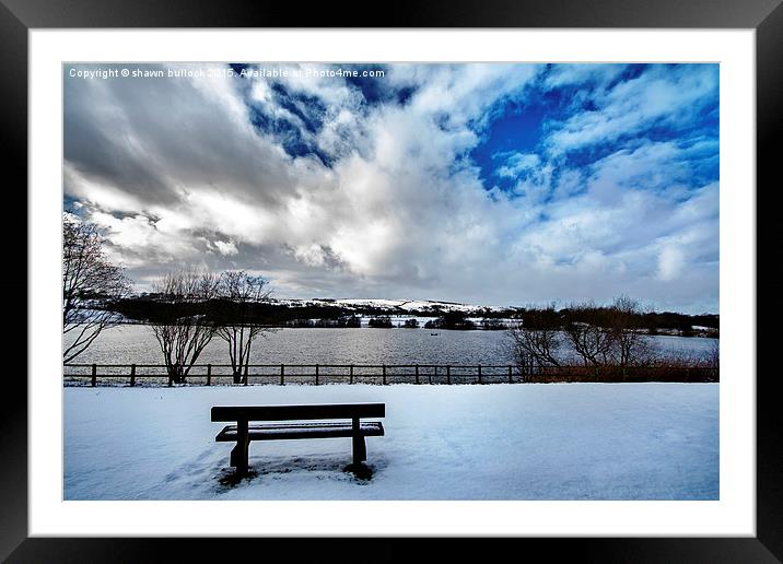  Titersworth Resivour to cold to sit brrrrr Framed Mounted Print by shawn bullock