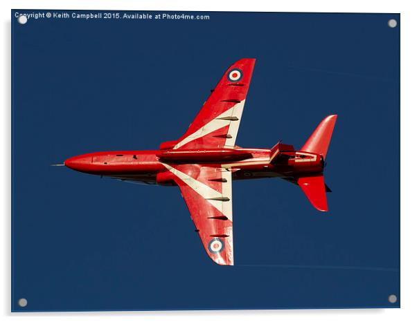 Red Arrow Hawk XX244  Acrylic by Keith Campbell