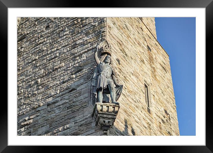  Sir William in stone Framed Mounted Print by Garry Quinn
