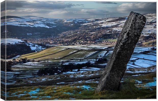 Withens Gate to Todmorden Canvas Print by Peter Stuart