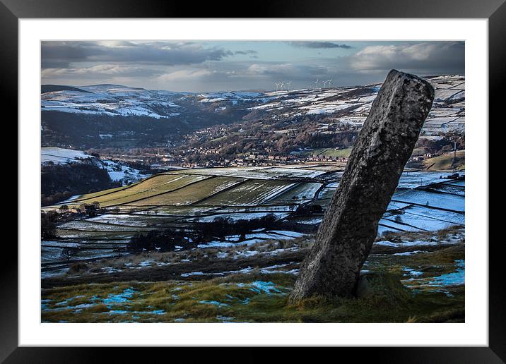Withens Gate to Todmorden Framed Mounted Print by Peter Stuart