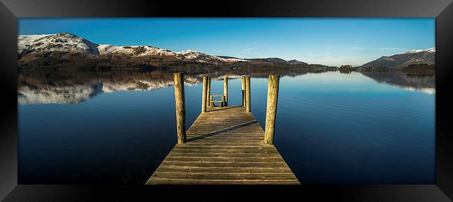  Derwentwater Panoramic Framed Print by Dave Hudspeth Landscape Photography