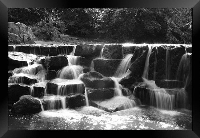 Waterfall BW Framed Print by Paulo Soares