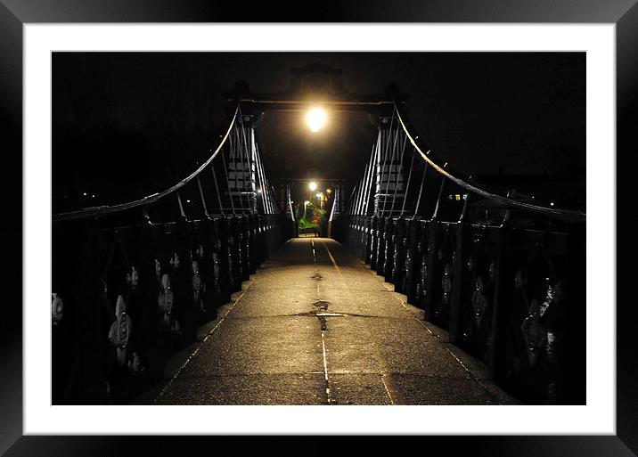  Bridge over Darkened Waters Framed Mounted Print by Simon Deacon