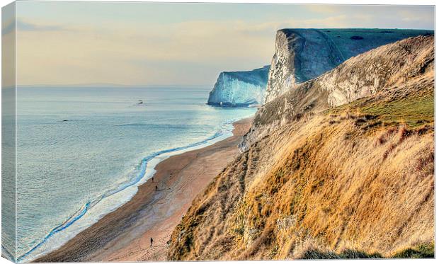  Durdle Door Lulworth Cove Canvas Print by Louise Godwin