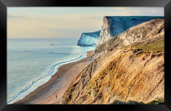  Durdle Door Lulworth Cove Framed Print by Louise Godwin