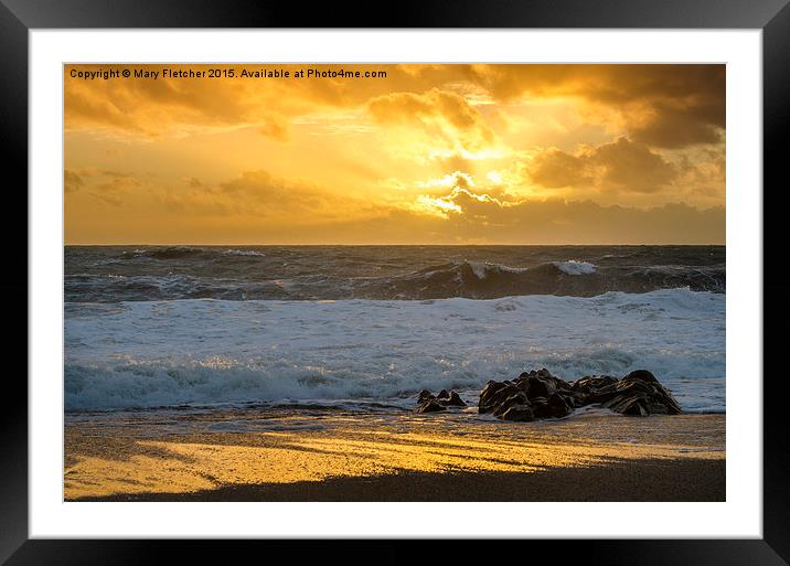 The Golden Hour Framed Mounted Print by Mary Fletcher