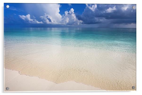  Wide Ocean. Maldives  Acrylic by Jenny Rainbow