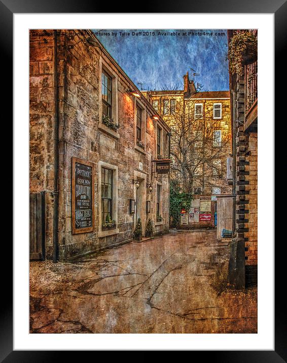  The Bothy Glasgow Framed Mounted Print by Tylie Duff Photo Art