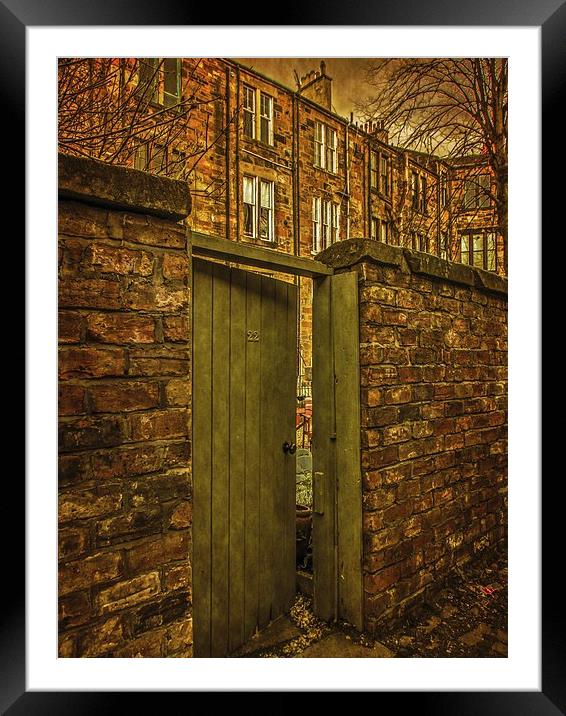  A Glimpse Through The Gate Framed Mounted Print by Tylie Duff Photo Art