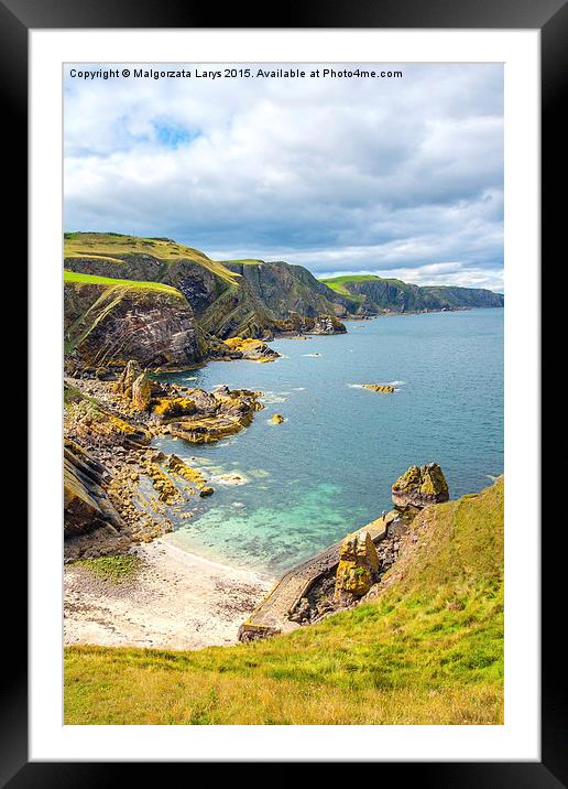  St Abbs Head, Scotland Framed Mounted Print by Malgorzata Larys