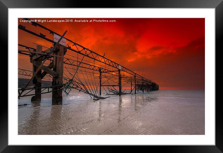 Totland Pier Framed Mounted Print by Wight Landscapes